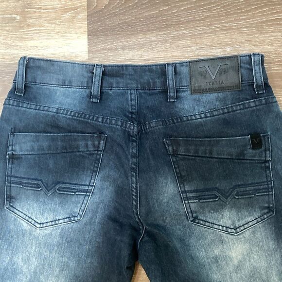 Versace 19-69 Italia Men's Dark Wash Slim Jeans Sz 30X30 - Picture 3 of 10